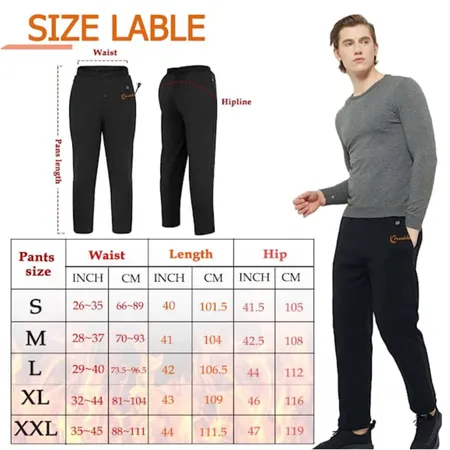 Heated Pants, USB 5V Heating Pants for Men Women Outdoor Winter Heating  Trouser, 8 Heating Zone, Battery Not Included, Jeans, Pants & Trousers