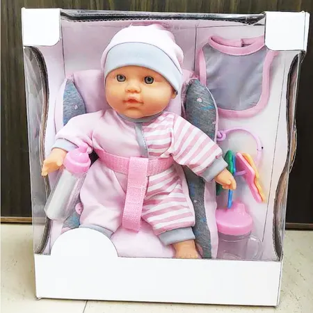 doll baby in car seat with doll clothes Dolls Gifts Toys Sports Supplies