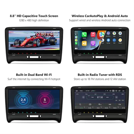 IX82TTAHL XTRONS 8.8 inch QLED Display Android Car Stereo