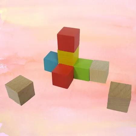 Learning Resources Wooden Color Cubes