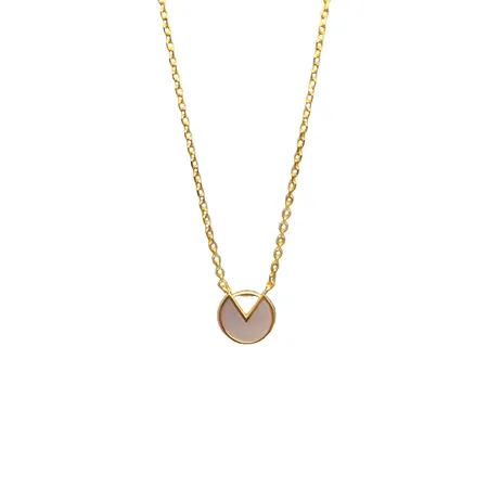 OEM S925 18K gold Plated classie Lotus Mother Of Pearl
