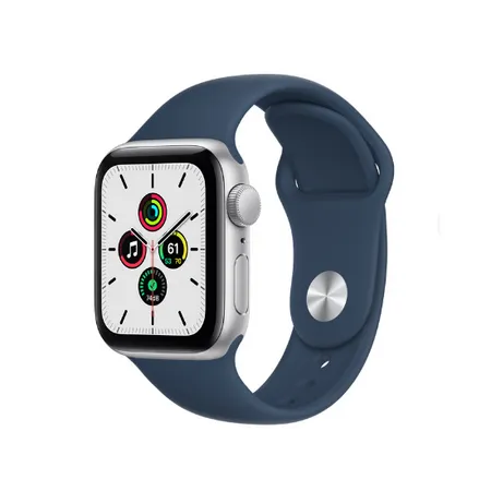 Apple Watch SE 40mm (MKNY3, Silver Aluminium Abyss Blue Sport Band