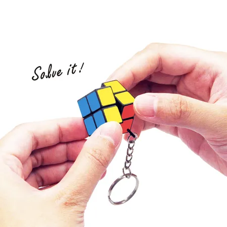 2x2x2 Mini Puzzle Cube with Keychain | Educational Toys | Gifts