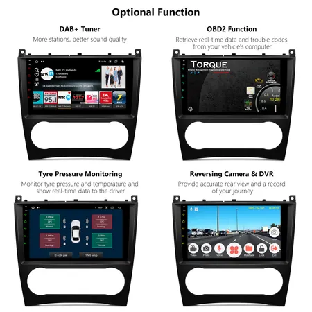 IAP92M209 XTRONS 9 inch Touch Screen android auto radio android car stereo  system for mercedes-benz W209 W203 W463, Car Audio & Video Systems
