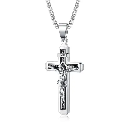 Jesus cross stainless steel pendant necklace | Pendants & Charms