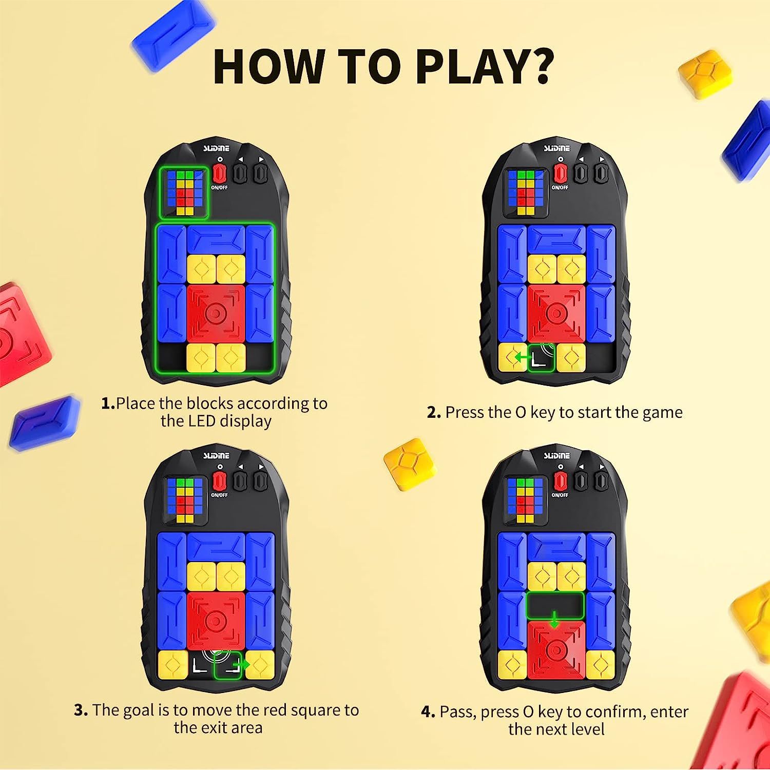 Tragetasche Für Super Slide Puzzle Konsole – Schutzhülle Aus EVA, 21,3 X 14,5 X 5 Cm, Für Gehirnspiel & Zubehör