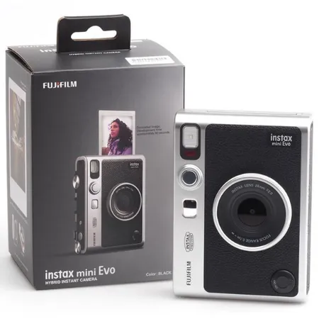 Fujifilm Instax Mini Evo Instant Film Camera (Type C) (Black Fujifilm Instax Mini Evo Instant Film Camera (Type C) (Black
