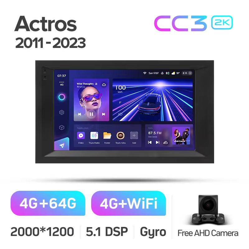 Autoradio Android 13 Pour Mercedes Actros 2011-2023 - Écran Tactile 10'' - CarPlay/Android Auto Sans Fil - 4G, DAB+ - 11