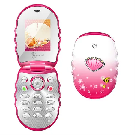 Pink barbie flip discount phone