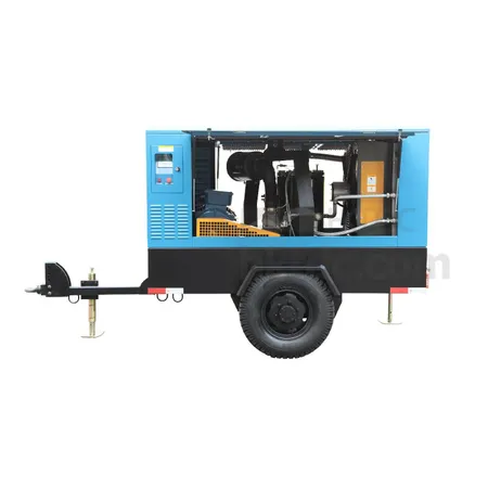 Portable Electric Screw Compressor with Wheels | Industrial 