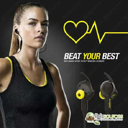 Jabra Sport Pulse Wireless Bluetooth Headsets with Heart Rate