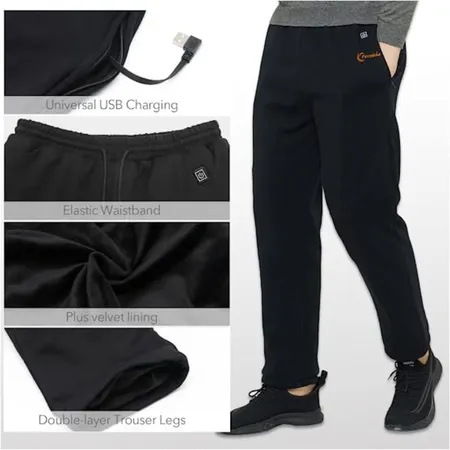 USB Heated Pants 8 Heating Zones Electric Thermal Trousers 3 Temperature  Modes Waterproof Winter Thermal Pants M-4XL size - AliExpress