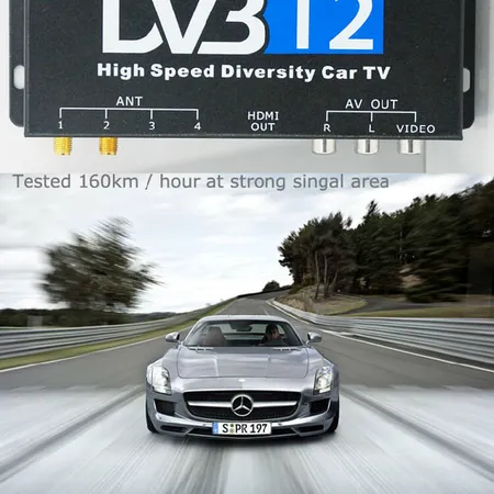 Car Digital TV DVB-T2 H.265 Video Receiver TV BOX For Germany Region Car DVD