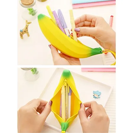 Pencil Holder Pouch Banana Leaf Pencil Case for Her Pattern Pencil Case  Pencil Case Pen Pouch Artist Pencil Bag Banana. 