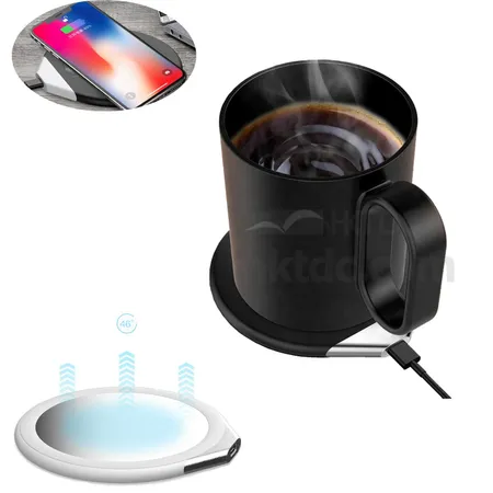 2 in 1 Smart Cup Heater with Wireless Charging