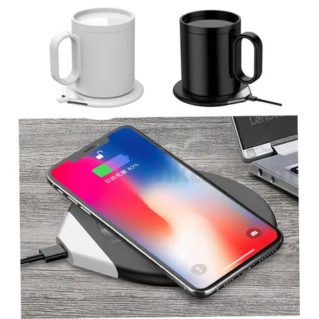 2 in 1 Smart Cup Heater with Wireless Charging