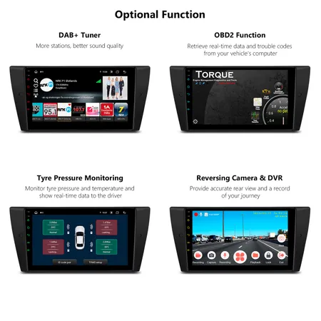 E90 Android13 Screen Carplay 8+256 Multimedia Autoradio BMW 3