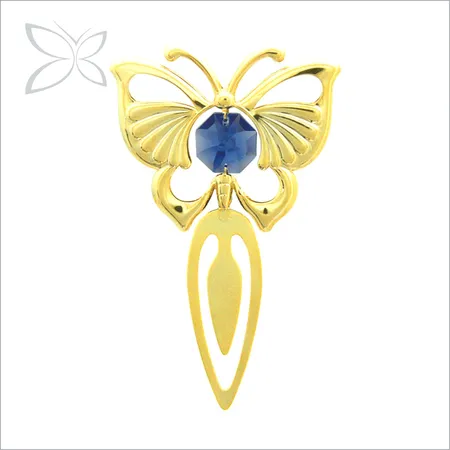 Crystocraft Gold Plated Metal Butterfly Decorated with Brilliant 