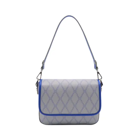 De'Emilia EC Calla Monogram Printed Imitation Leather Women Handbag  Shoulder Bag Square Flap Design French Binding Contrast Colors, Bags,  Handbags & Accessories