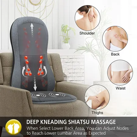 Comfier Shiatsu Shoulder & Neck Massager with Heat, 4D Deep