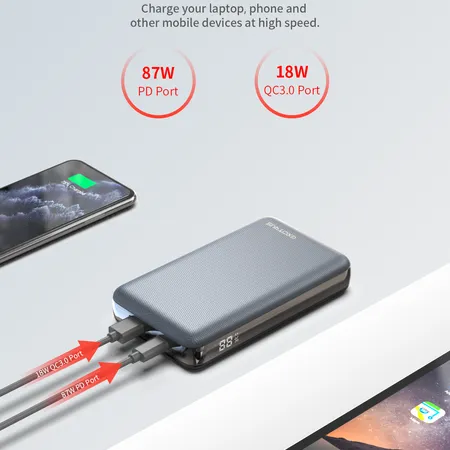 Model: Power bank Ultimate Ultra Small Light Weight USB C Portable Charger,  105W PD Power Bank Ultimate, Premium USB C Power Bank Fast Charges Surface,  Laptop, MacBook, iPhone, iPad, Switch with .