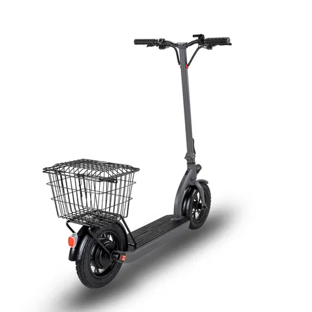 Folding Collapsible Electric Scooter with Shopping Basket 