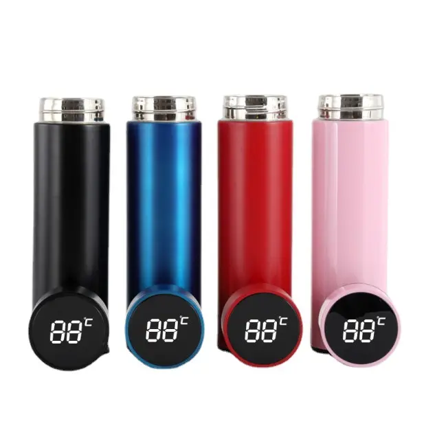 LV 03 Thermal Tumbler LED Touch Display Temperature Stainless Steel Flask  Keep Warm and Cold 500ml