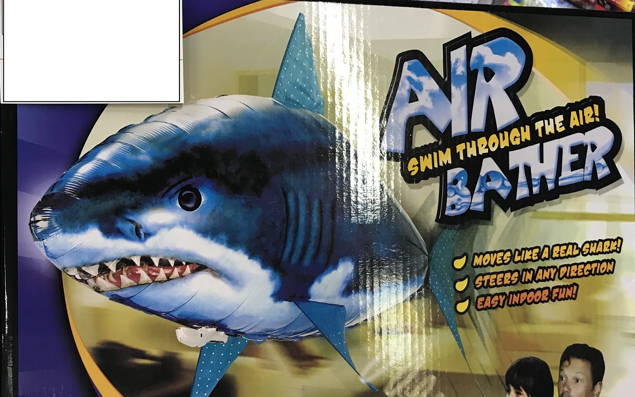 flying inflatable shark