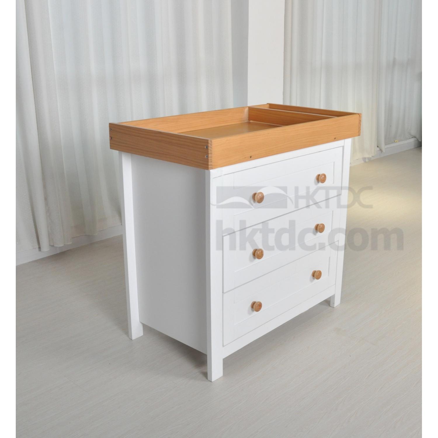 wood baby changing unit