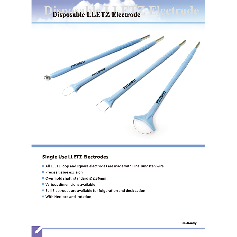 CE ISO RF Medical Instrument Disposable Gynecology Electrosurgical RF