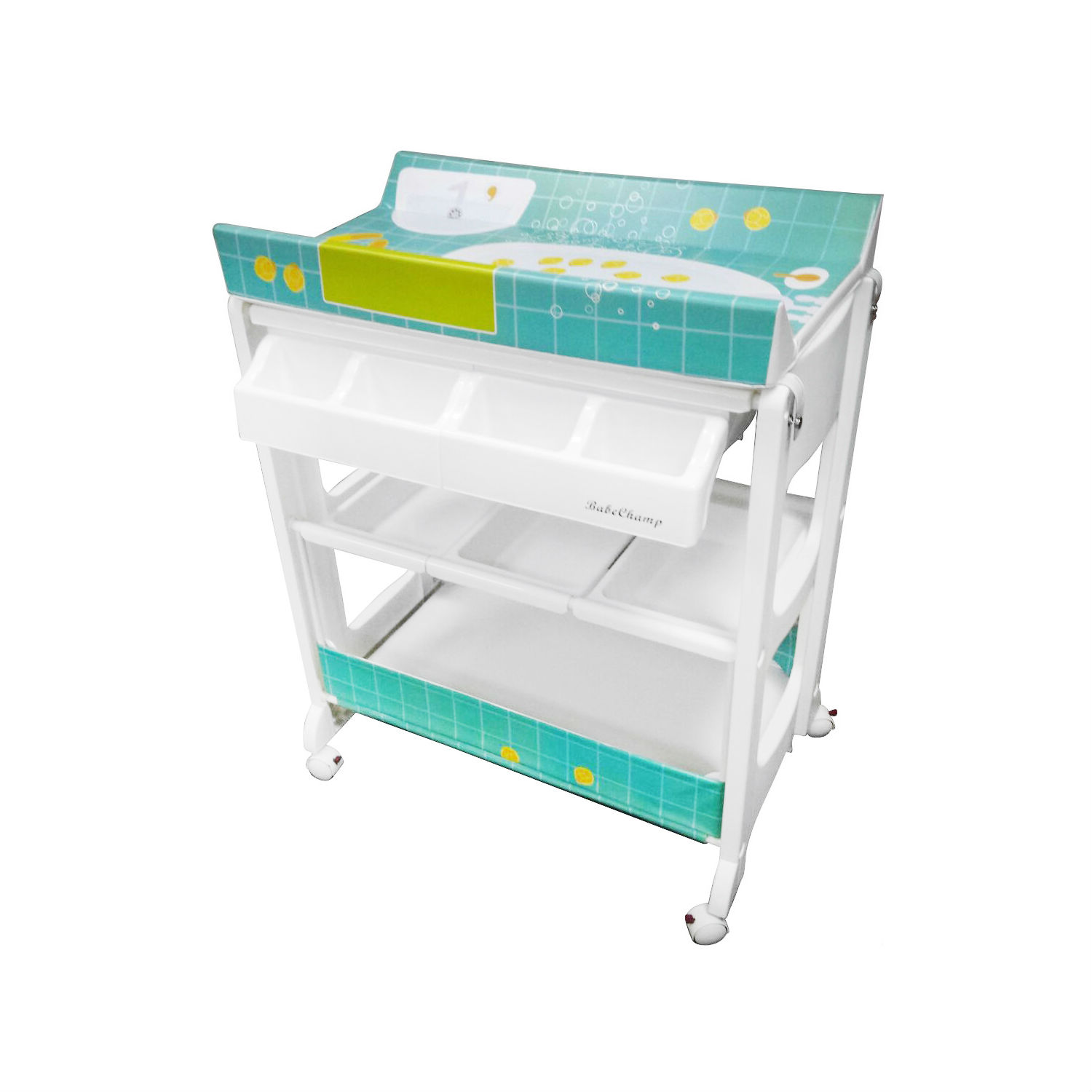 rolling bassinet with drawers