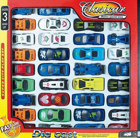 die cast car set