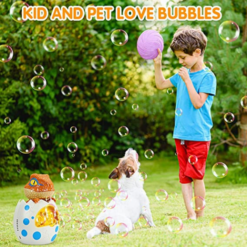 Dinosaur Bubble Gun Electric Bubble Machine Outdoor Unisex Kids Summer  Water Fun 