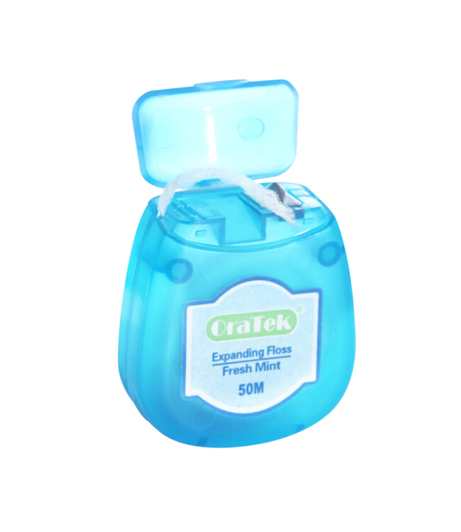 Expanding Dental Floss Waxed with Fresh Mint 50M Oral Hygiene Personal Care