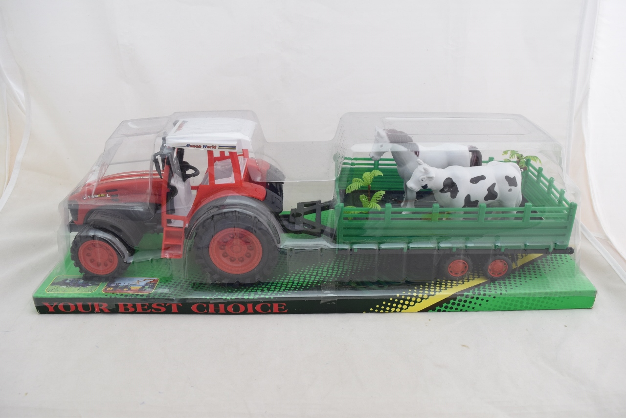 farm tractor toy with animals