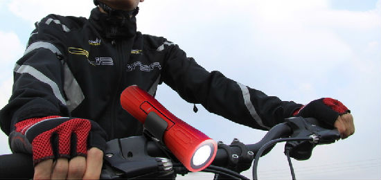 flashlight bike mount