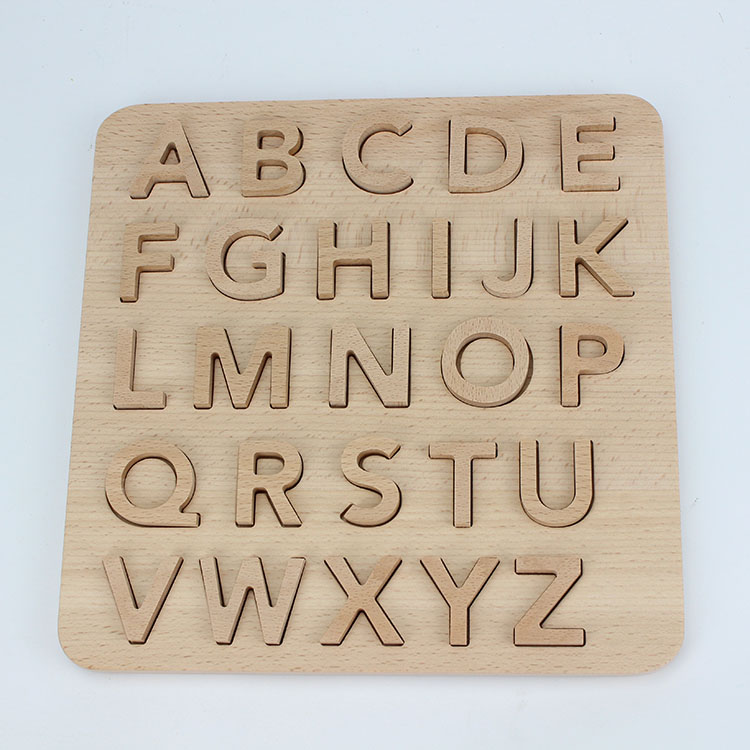 Letter Tracing Board, Wooden Montessori Toys for Kids Age 3-6 Double Sided  Uppercase &Lowercase Letters, Fine Motor Skills Development Educational Toy