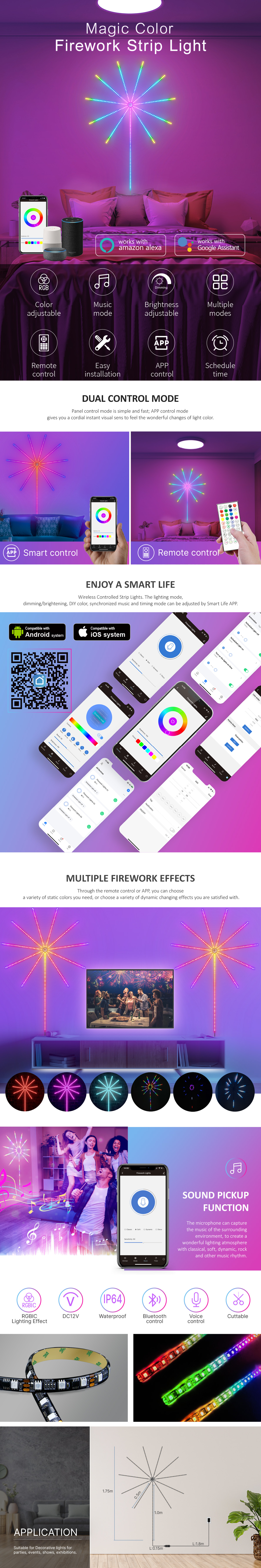 Magic Color Firework Strip Light ?????? ?????????????????????