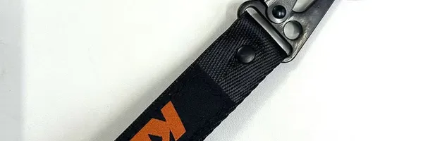 PERSONALIZED EMBROIDERY KEY RING EAGLE MOUTH BUCKLE SHORT STRAP KEYCHAIN
