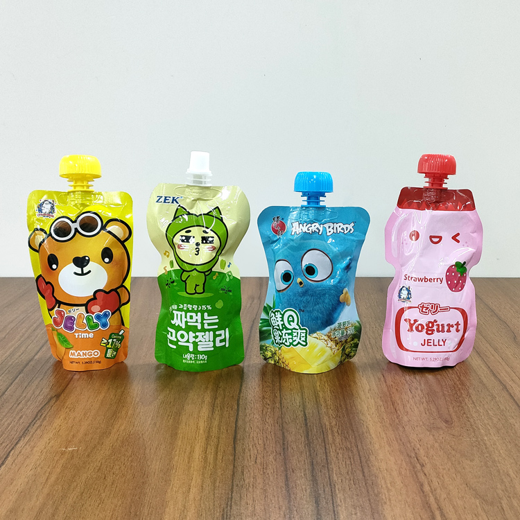 Plastic Laundry Detergent Packaging Aluminum Foil Spout Pouch Straw ...