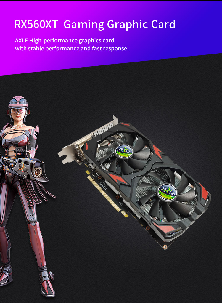 RX 560XT 8G D5 AMD VGA Card 256Bit Graphic Card Retail Paking ...