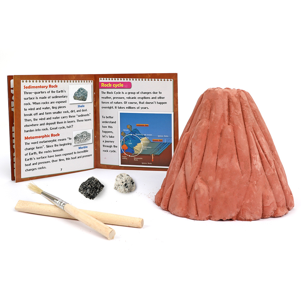 STEM Science DIY Archaeology Kit Dig and Discover Mineral Volcano Rock
