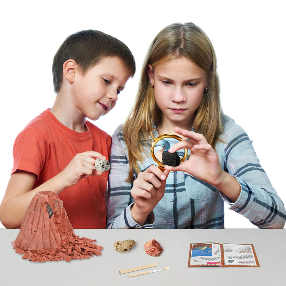STEM Science DIY Archaeology Kit Dig and Discover Mineral Volcano Rock