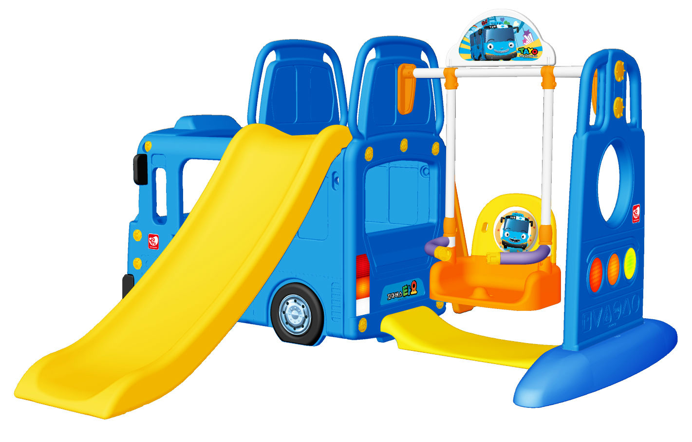 tayo bus slide and swing