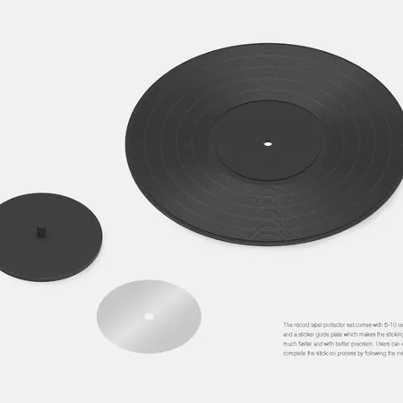 Vinyl Record Label Protector (N-168) | Home Audio, Video ...