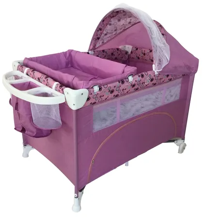 purple mattress crib