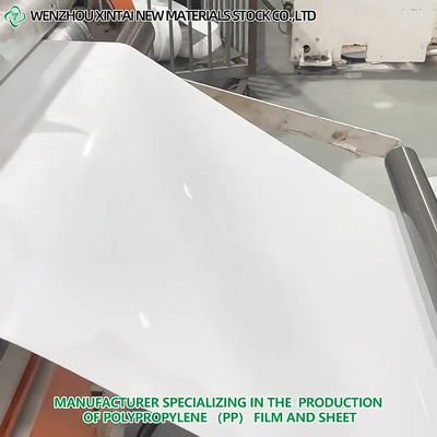 GRS Certified PP Sheet Plastic Sheet White PE Film PP Plastic Sheet White Color Film Frosted PP Board Wholesale Print