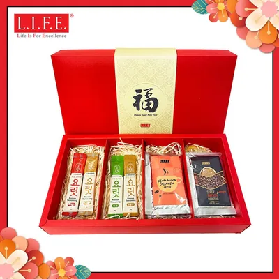 【Tasty Gift Box Set】Korean  Seafood & Veggie Broth 4g x22pc + Super Keto Latte 20gx6