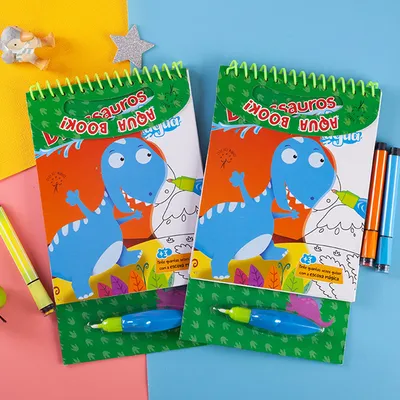  Dinosaur Spiral Magic Water Doodle Drawing Book