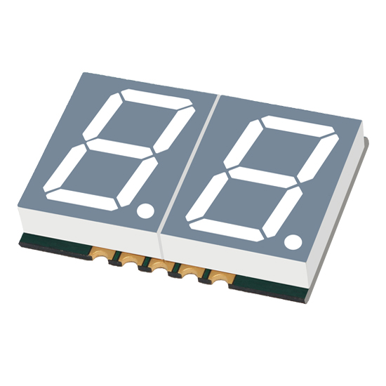 0.51inch (13.00mm), Dual Digit 7segment SMD LED Display Parts, Components & Electrical